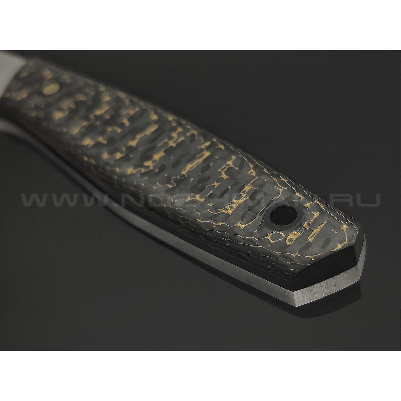 Neyris Knives нож кухонный сталь M390, рукоять Carbon fiber "snake skin gold"