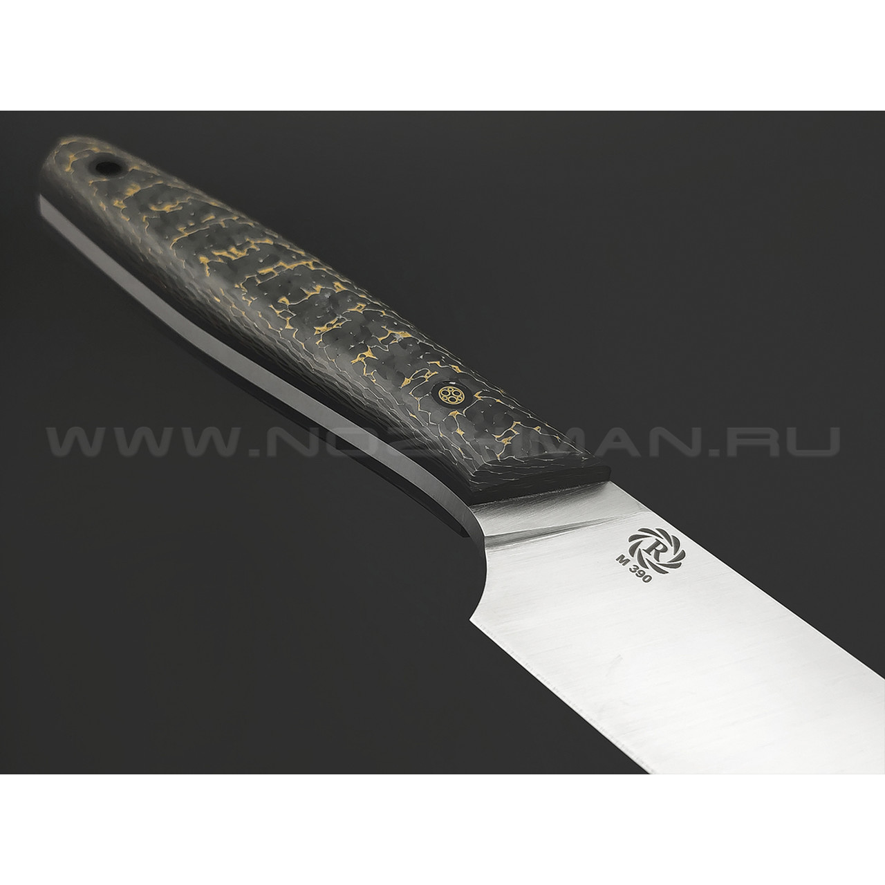 Neyris Knives нож кухонный сталь M390, рукоять Carbon fiber "snake skin gold"