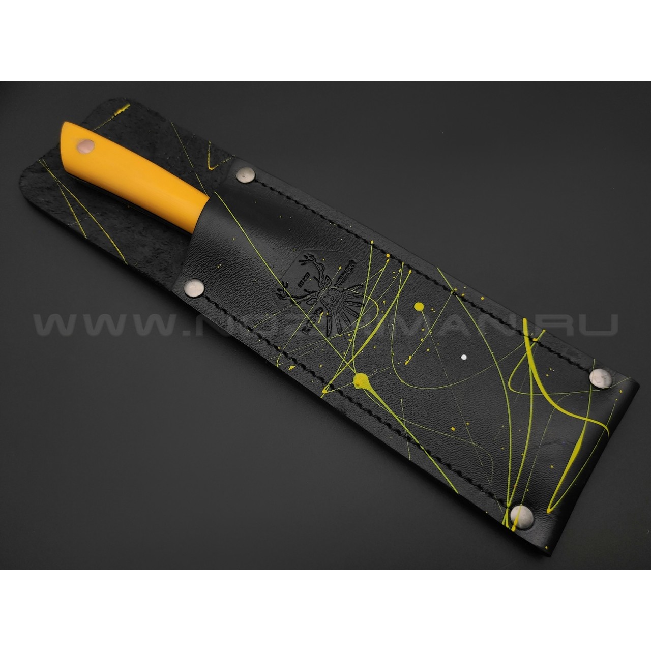 7 ножей нож Обвалочный сталь VG-10 satin, рукоять G10 yellow