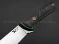 7 ножей нож Обвалочный сталь N690 satin, рукоять Carbon fiber, G10 green & black