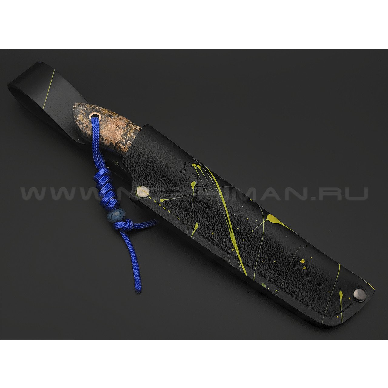 7 ножей нож Ц1 сталь Aus-10 satin, рукоять Стаб. кап клена