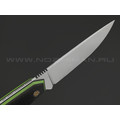 7 ножей нож Айсберг сталь N690 satin, рукоять Carbon fiber, G10 green