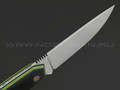 7 ножей нож Айсберг сталь N690 satin, рукоять Carbon fiber, G10 green