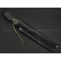7 ножей нож Айсберг сталь N690 satin, рукоять Carbon fiber, G10 green