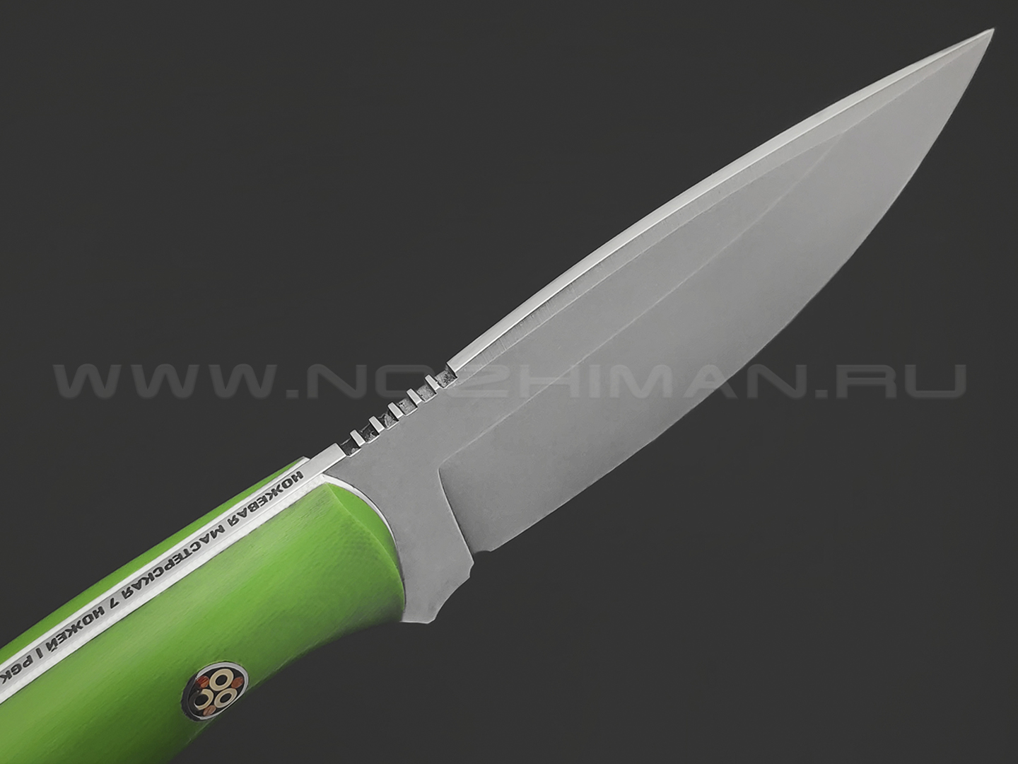 7 ножей нож Пиранья сталь PGK stonewash, рукоять G10 green