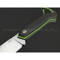 7 ножей нож Айсберг сталь N690 satin, рукоять Carbon fiber, G10 green