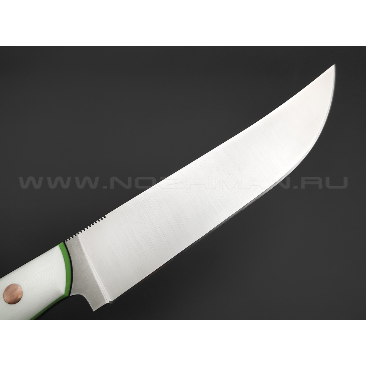 7 ножей нож Техно Пчак сталь Х12МФ satin, рукоять G10 white & green