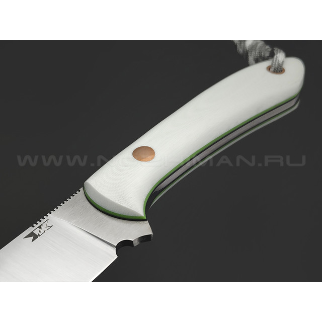 7 ножей нож Ц1 сталь VG-10 satin, рукоять G10 white & green