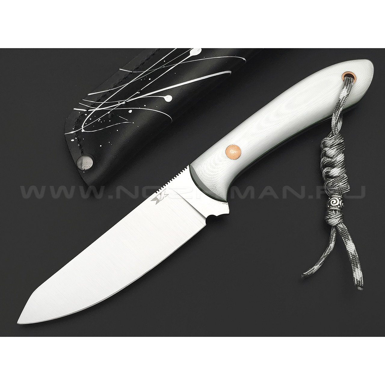 7 ножей нож Ц1 сталь VG-10 satin, рукоять G10 white & green