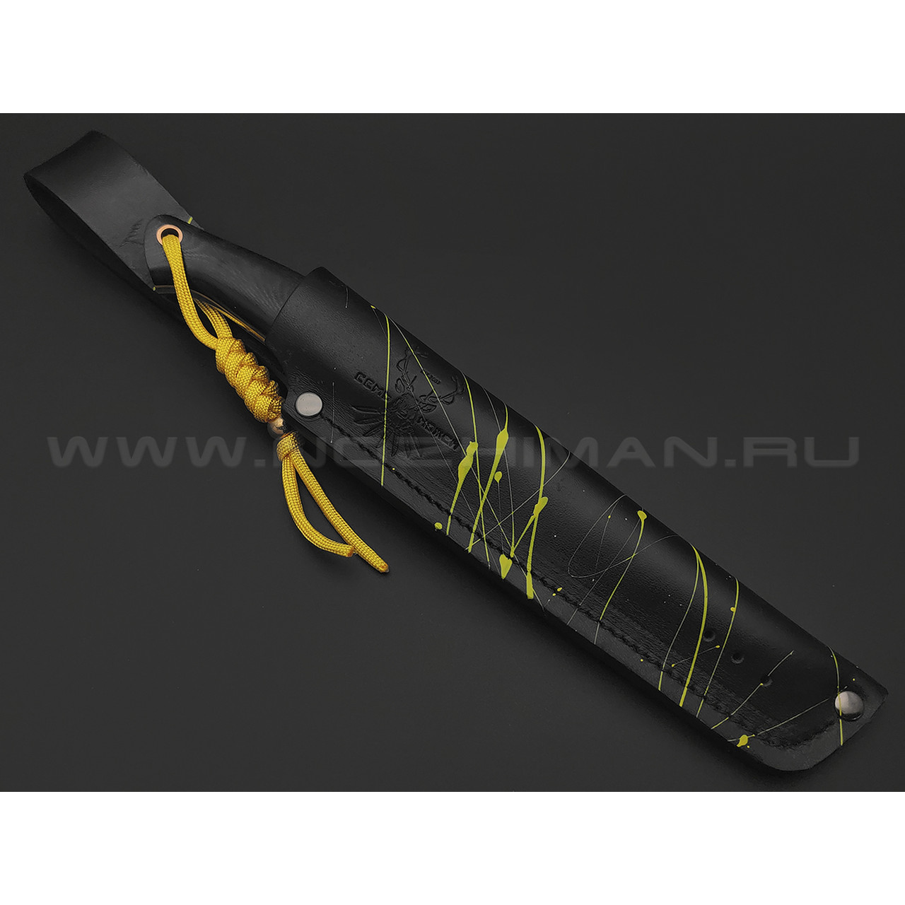 7 ножей нож Сунгай сталь K110 satin, рукоять G10 black & yellow