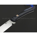 7 ножей нож Ц2 сталь Х12МФ satin, рукоять G10 black & navy 7 ножей нож Ц2 сталь Х12МФ satin, рукоять G10 black & navy