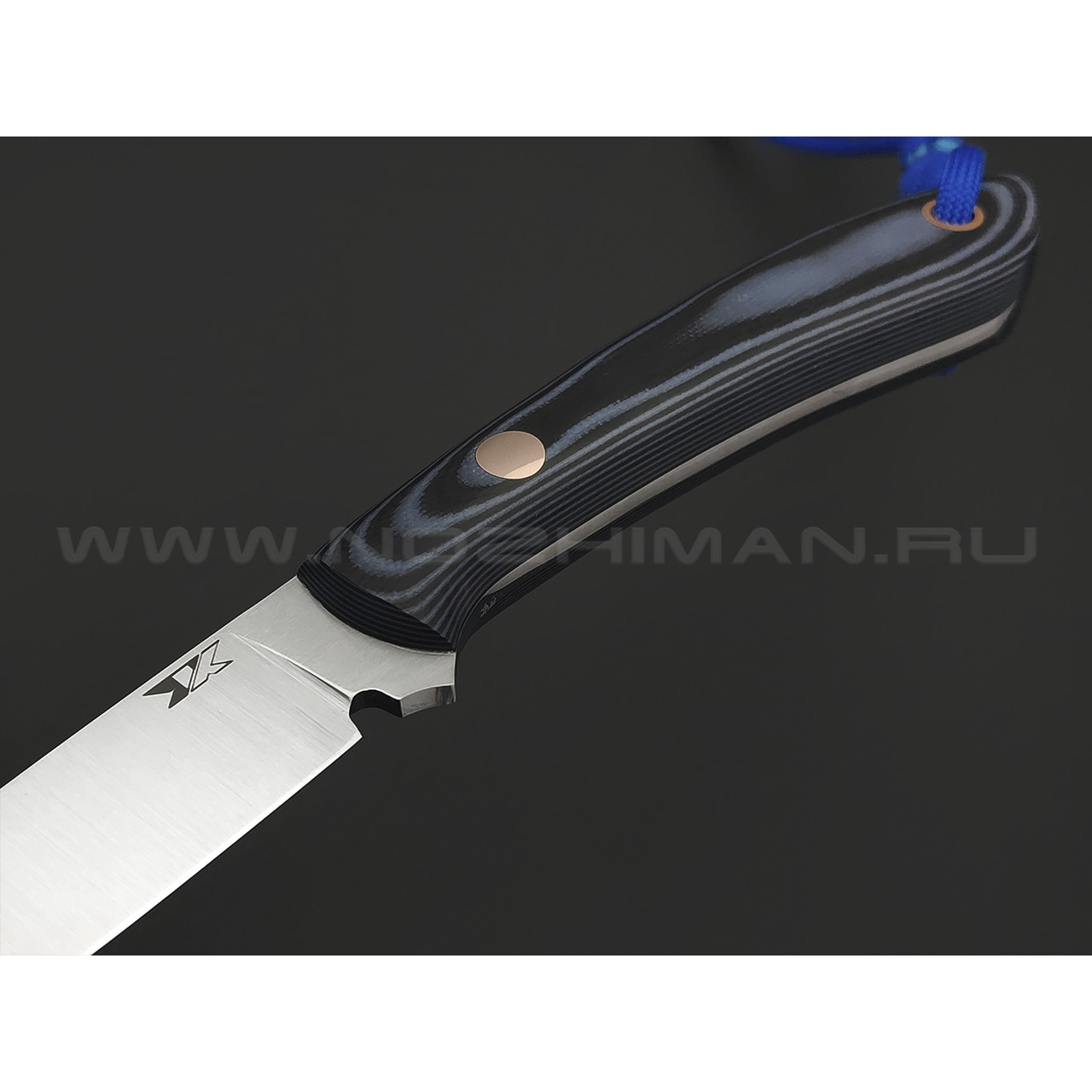 7 ножей нож Ц2 сталь Х12МФ satin, рукоять G10 black & navy