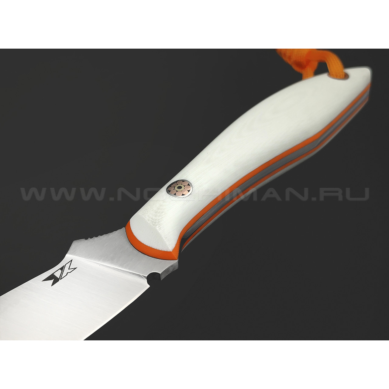 7 ножей нож Канадец сталь PGK satin, рукоять G10 white & orange