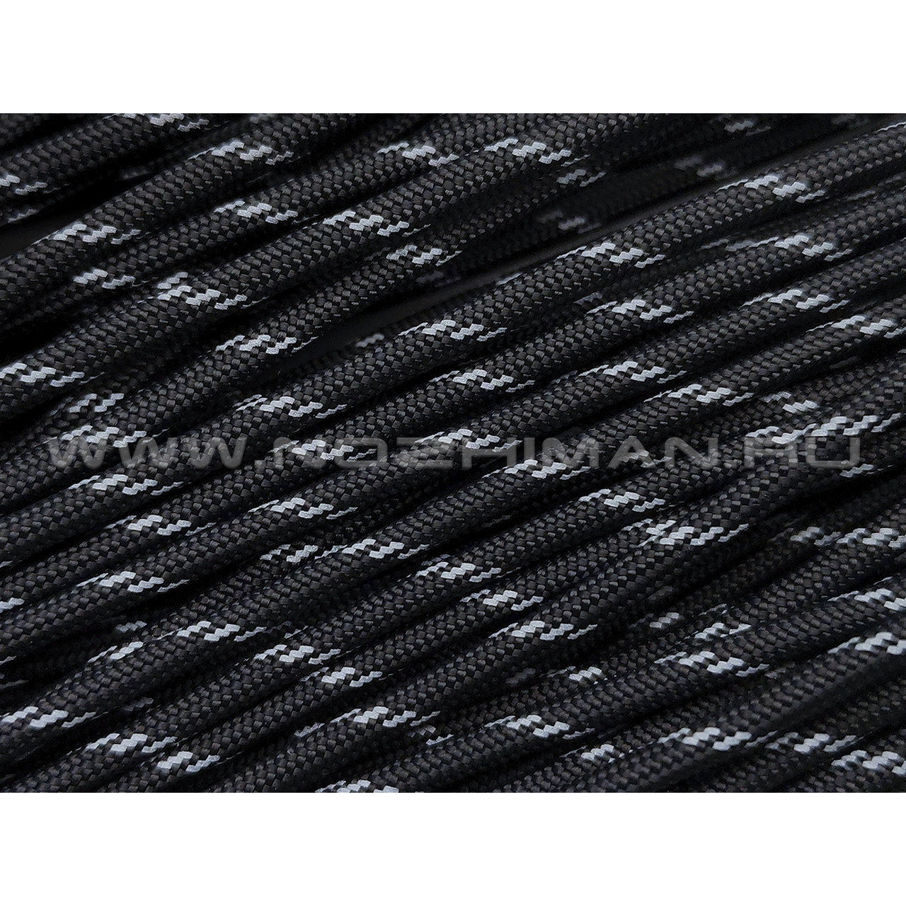 CORD Paracord 550 Светоотражающий Reflective Black