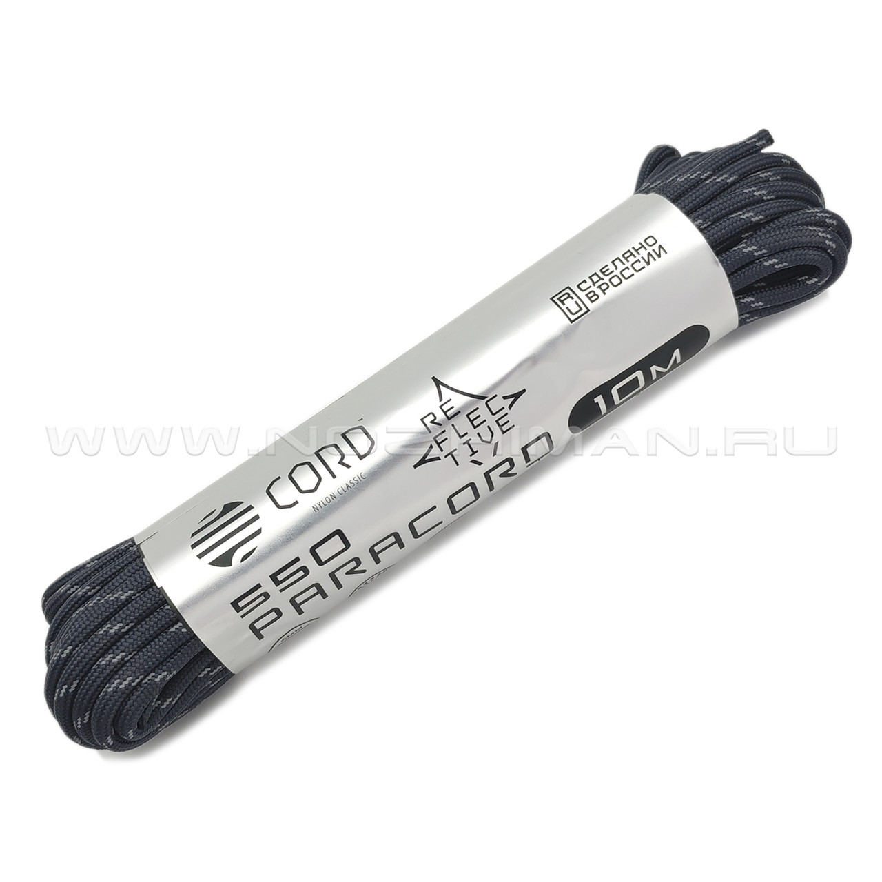 CORD Paracord 550 Светоотражающий Reflective Dark Navy