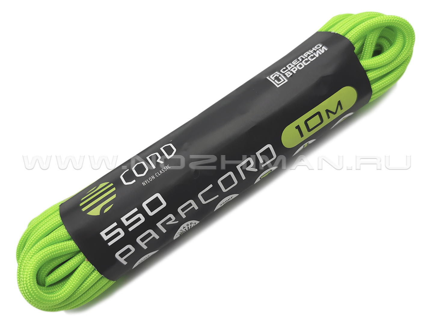 CORD Paracord 550 Neon Green