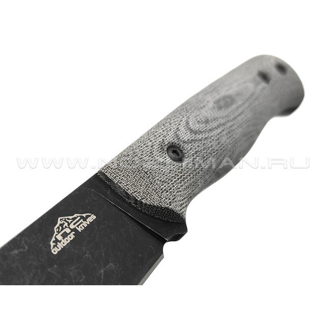 N.C.Custom нож Booster сталь X105 блэквош, рукоять микарта, ножны kydex