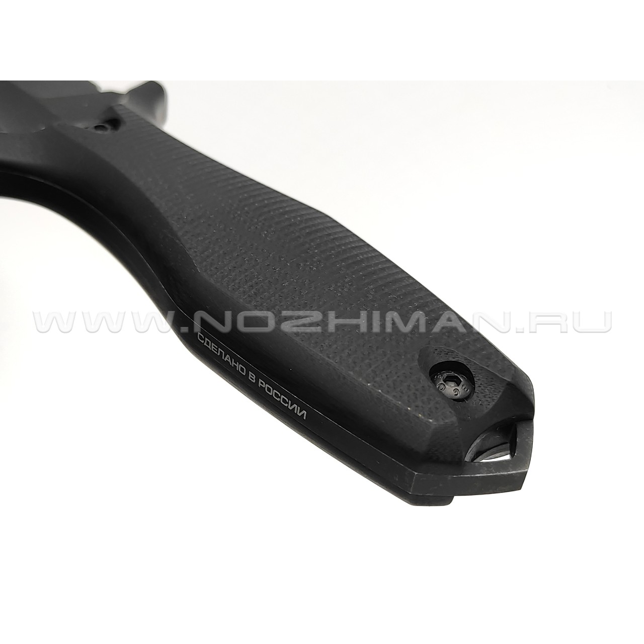 N.C.Custom нож Grave сталь Aus-10 блэквош, рукоять G10 black