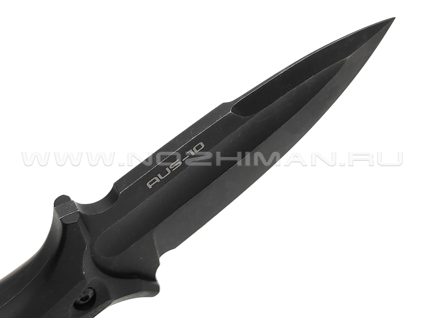 N.C.Custom нож Grave сталь Aus-10 blackwash, рукоять G10 black