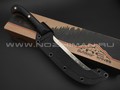 N.C.Custom нож Vizir сталь Aus-10 satin, рукоять G10 black & orange