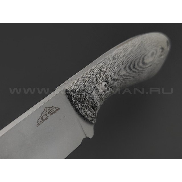 N.C.Custom нож Crony сталь Aus-10 стоунвош, рукоять микарта, ножны кожа