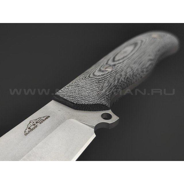 N.C.Custom нож bushcraft "Ranger" сталь Aus-10 стоунвош, рукоять Микарта, огниво, ножны кожа