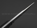 N.C.Custom нож Fang сталь X105 satin, рукоять G10 black