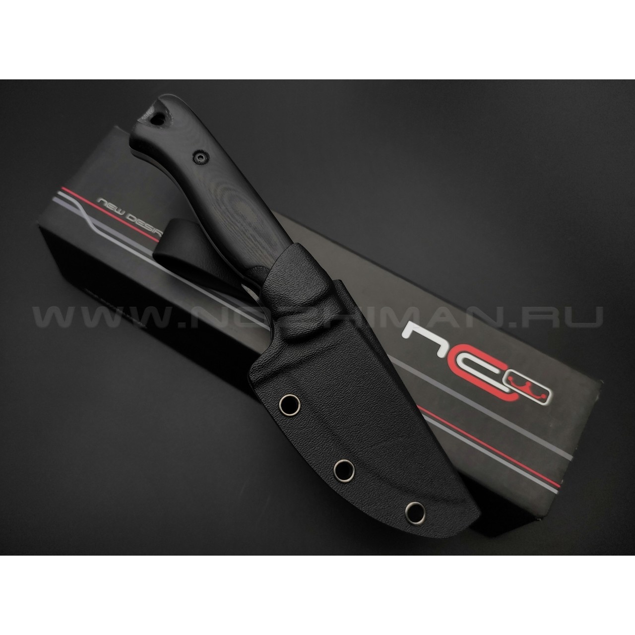 N.C.Custom нож Fang сталь X105 satin, рукоять G10 black