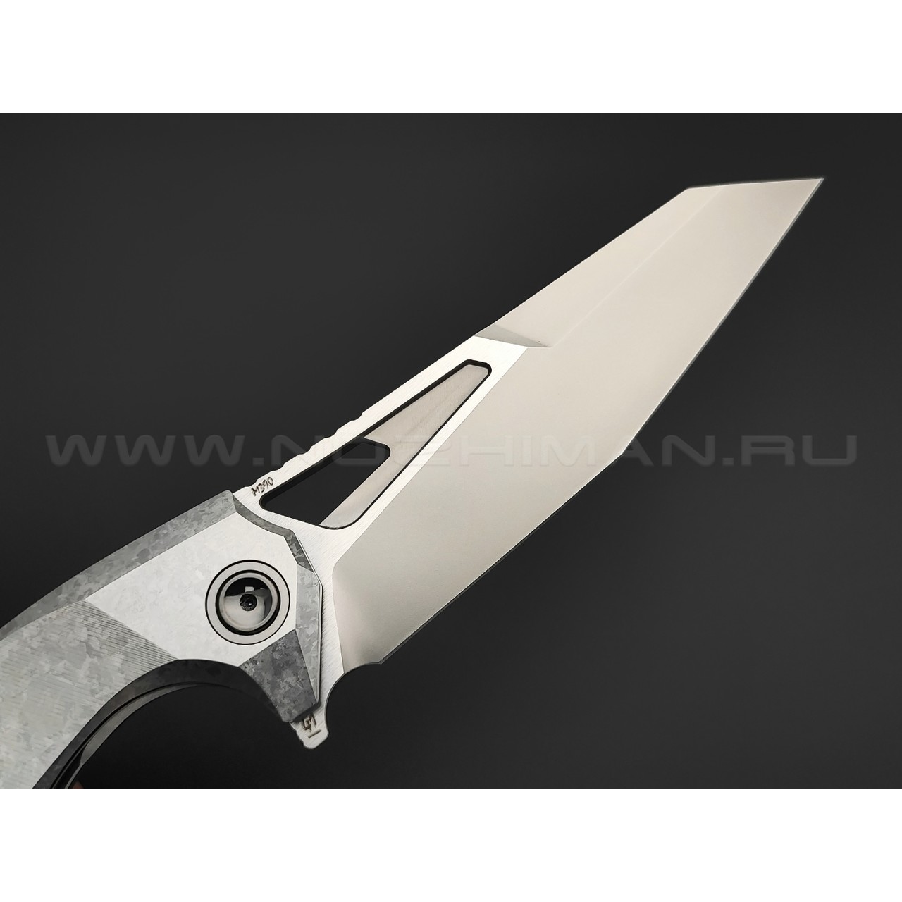 TuoTown складной нож Horridus 2 TAS2-MK сталь M390 bead-blast, рукоять Crystal Titanium Grey
