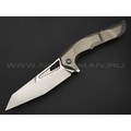 TuoTown складной нож Horridus 2 TAS2-MS сталь M390 bead-blast, рукоять Titanium TC4 Grey