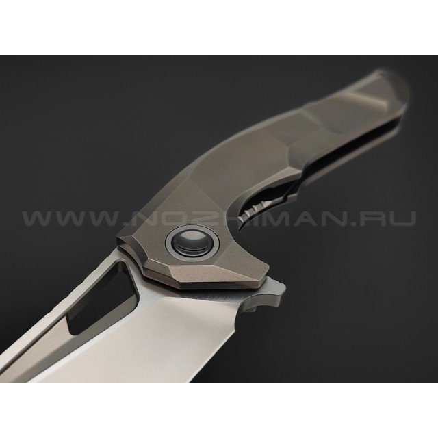 TuoTown складной нож Horridus 2 TAS2-MS сталь M390 bead-blast, рукоять Titanium TC4 Grey