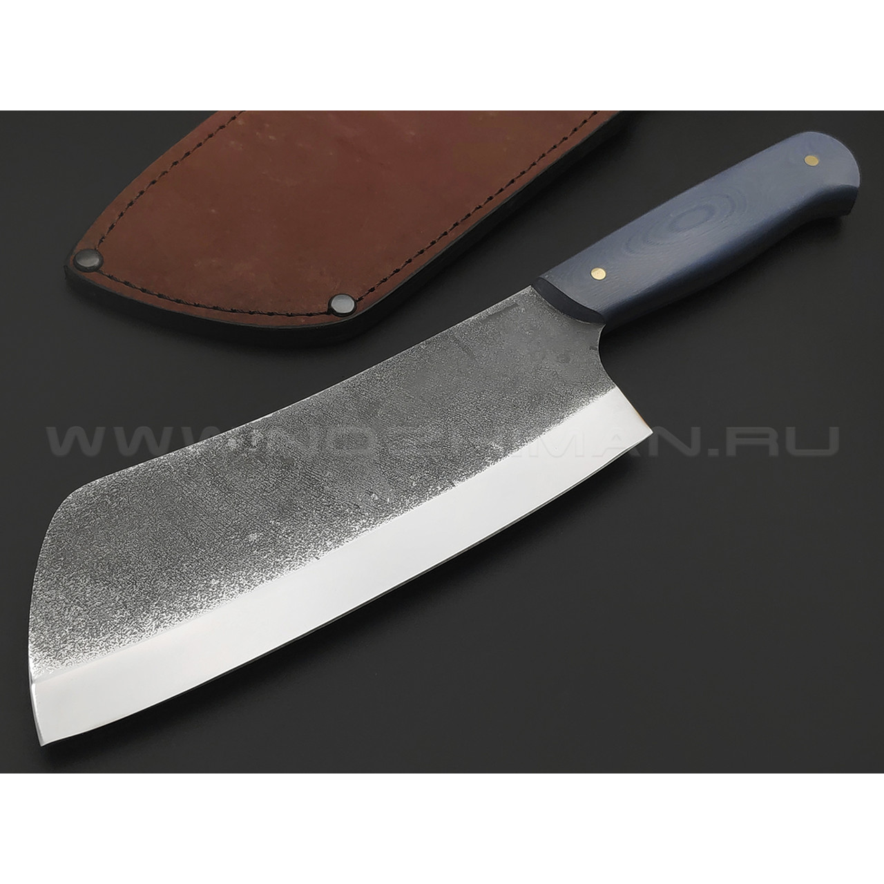 Товарищество Завьялова кухонная тяпка для мяса №1 сталь N690, рукоять G10 grey