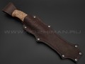 Товарищество Завьялова нож Финка Лапуа сталь K340, рукоять Стаб. карельская береза, латунь