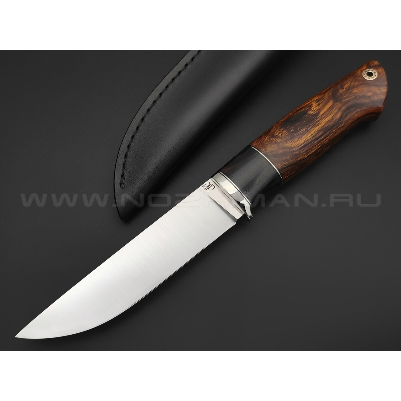 Кузница Ковчег нож Скаут сталь Elmax, рукоять Ironwood, blackwood, мельхиор