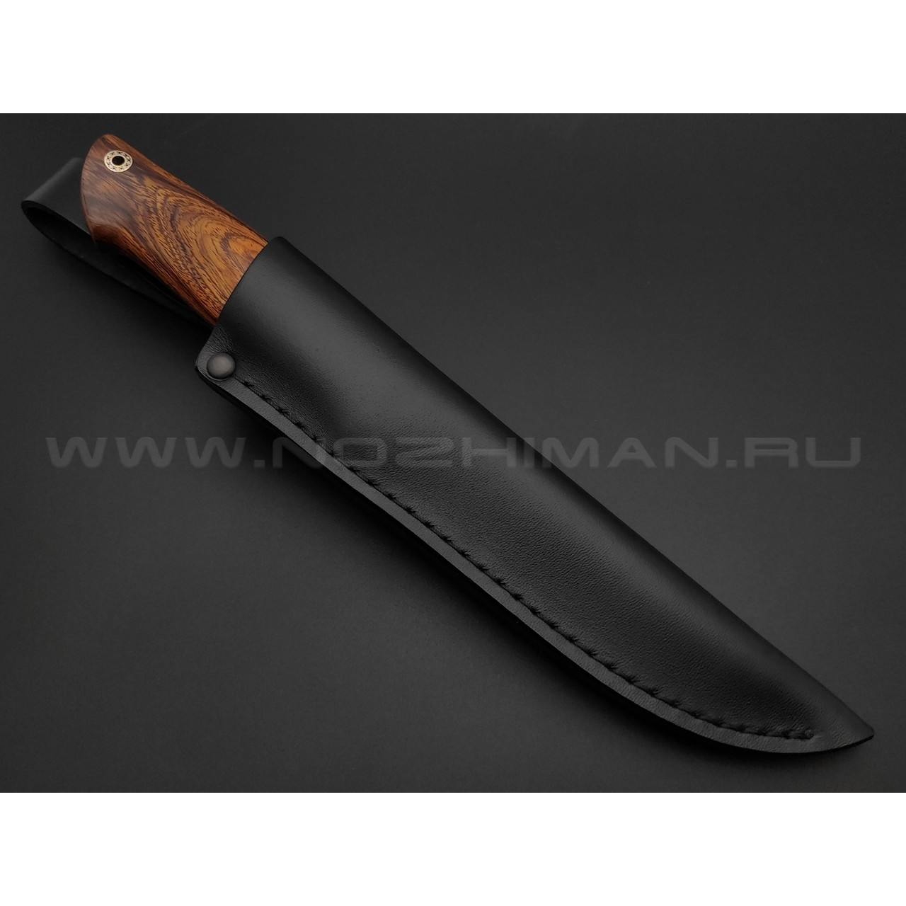 Кузница Ковчег нож Скаут сталь Elmax, рукоять Ironwood, blackwood, мельхиор