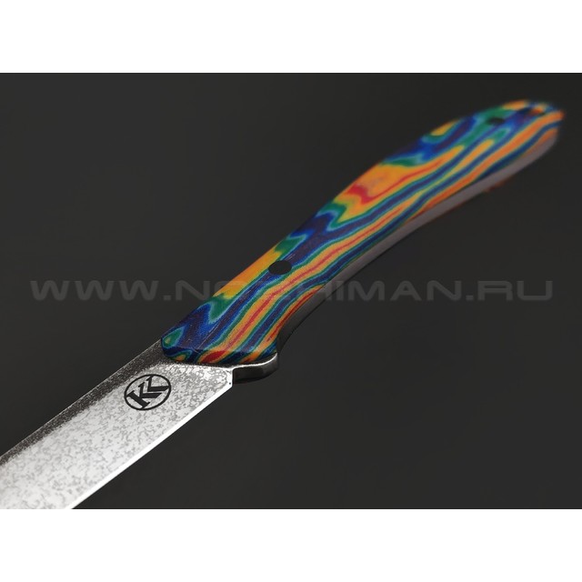 Кирилл Козлов нож Хэнди S сталь Lomax PM, рукоять Micarta chaotic colored