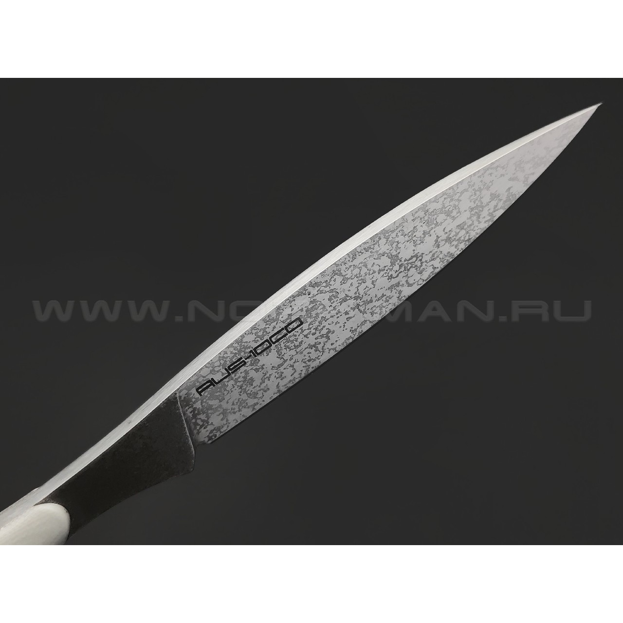 Кирилл Козлов нож Осока сталь Aus-10Co, рукоять G10 white