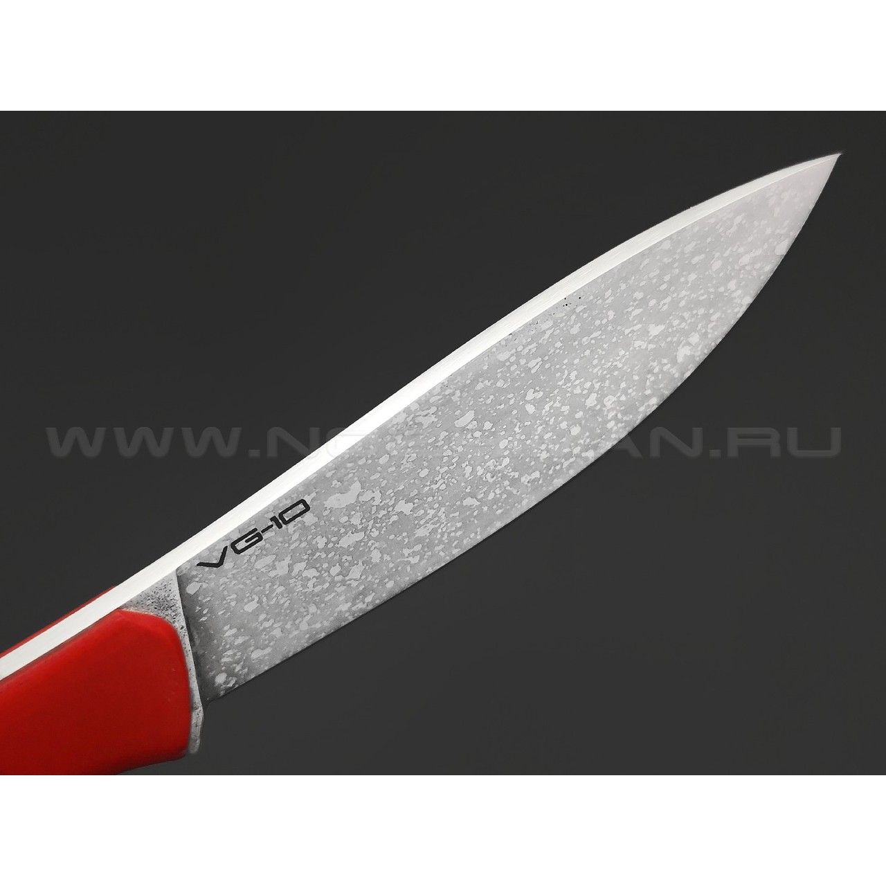 Кирилл Козлов нож Птичий Скальпель сталь VG-10, рукоять G10 red