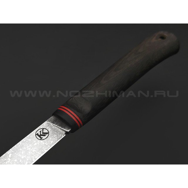 Кирилл Козлов нож Фин сталь Lomax PM, рукоять Micarta black, G10