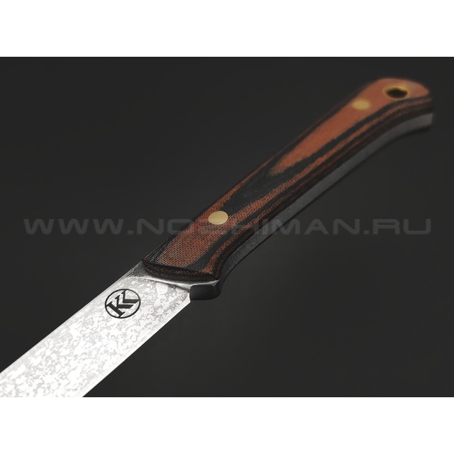 Кирилл Козлов нож Узкий сталь 440C, рукоять Micarta black & brown