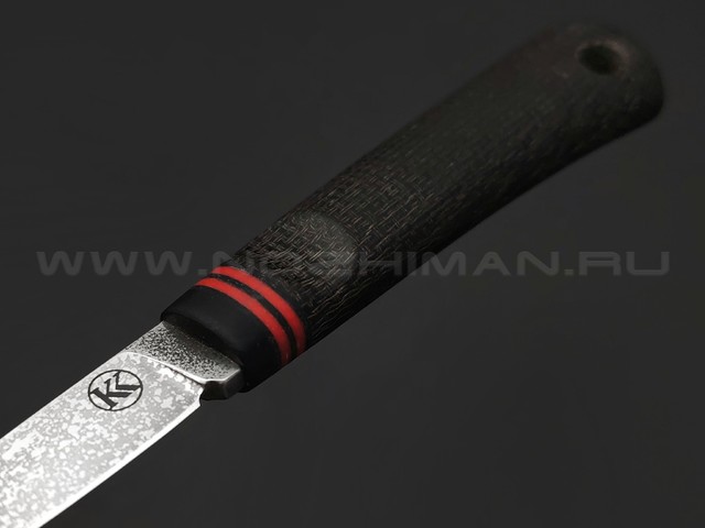 Кирилл Козлов нож Миниатюр сталь M390, рукоять Micarta black, G10