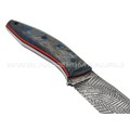 Богдан Гоготов нож NBG-64 сталь Cromax травление, рукоять Chaotic carbon fiber blue Богдан Гоготов нож NBG-64 сталь Cromax травление, рукоять Chaotic carbon fiber blue