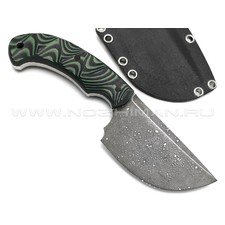 Богдан Гоготов нож NBG-61 сталь 95Х18 травление, рукоять G10 black & green