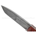 Богдан Гоготов нож Танто NBG-60 сталь 95Х18 травление, рукоять G10 red & grey