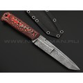 Богдан Гоготов нож Танто NBG-66 сталь 95Х18 травление, рукоять G10 red-black-grey Богдан Гоготов нож Танто NBG-66 сталь 95Х18 травление, рукоять G10 red-black-grey