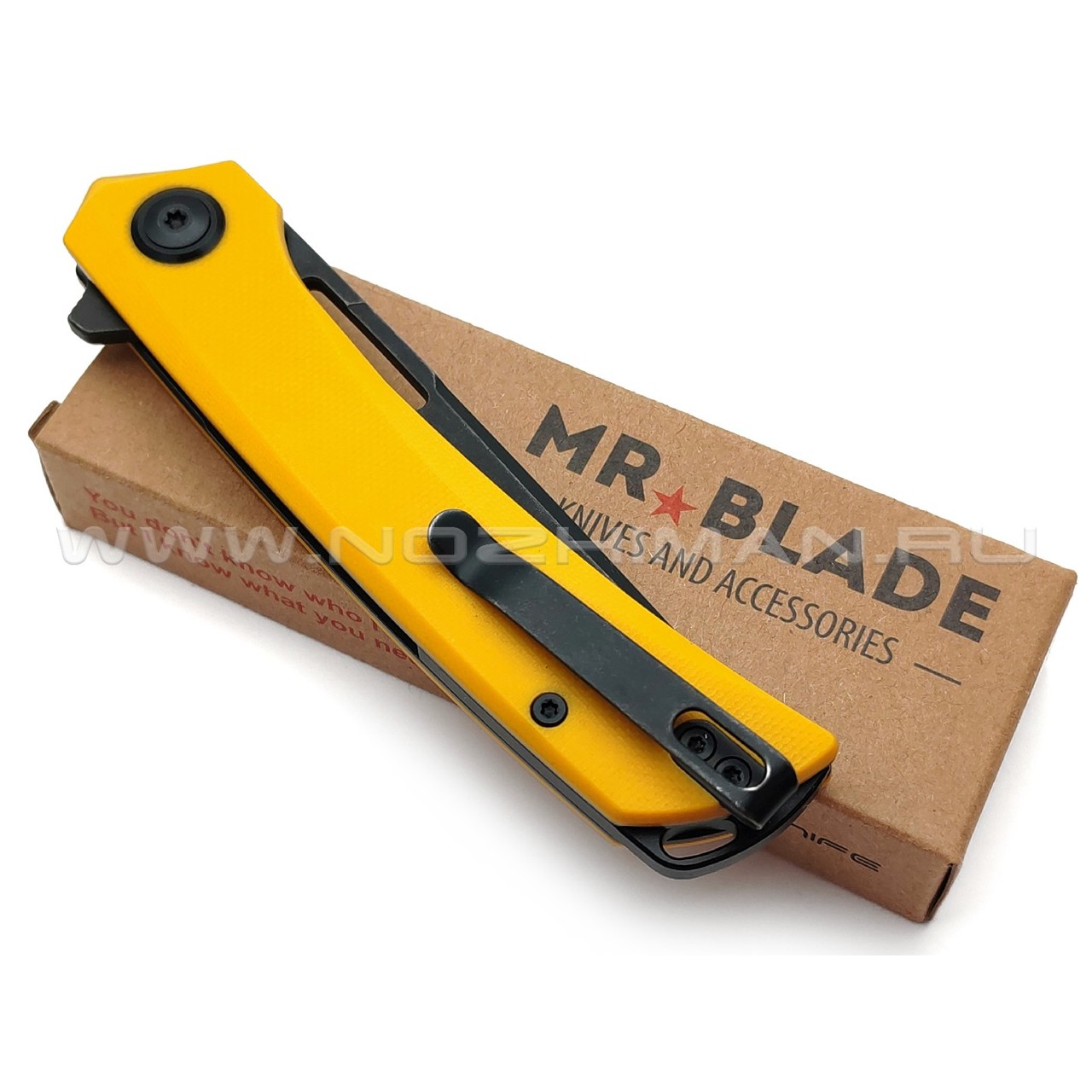 Mr.Blade складной нож Finch сталь Aus-8 bw, рукоять G10 yellow