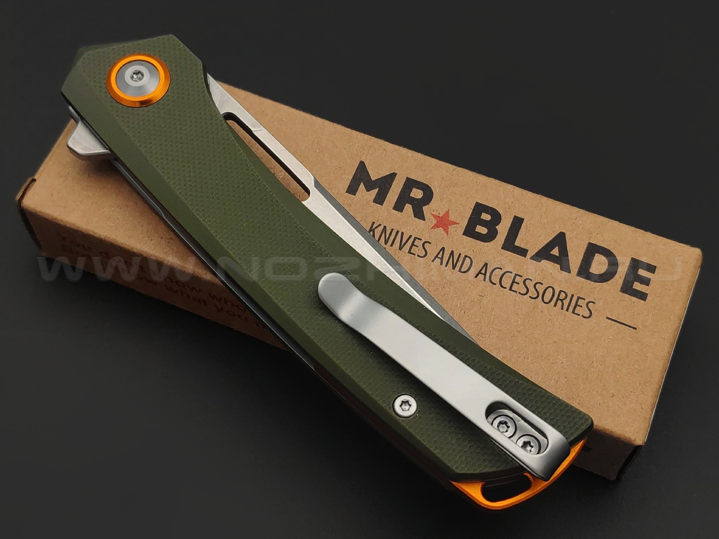 Mr.Blade складной нож Finch сталь Aus-8 sw, рукоять G10 olive
