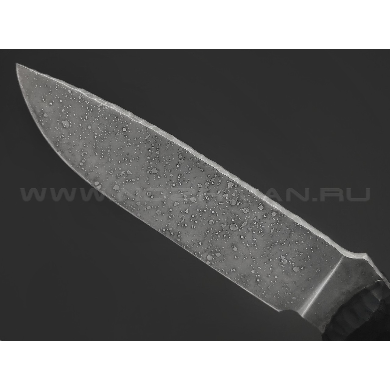 Волчий Век нож Команданте Custom сталь N690 WA травление, рукоять G10 black, карбон
