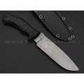 Волчий Век нож Команданте Custom сталь N690 WA травление, рукоять G10 black, карбон Волчий Век нож Команданте Custom сталь N690 WA травление, рукоять G10 black, карбон