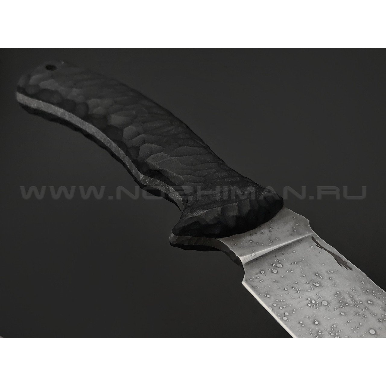 Волчий Век нож Команданте Custom сталь N690 WA травление, рукоять G10 black, карбон